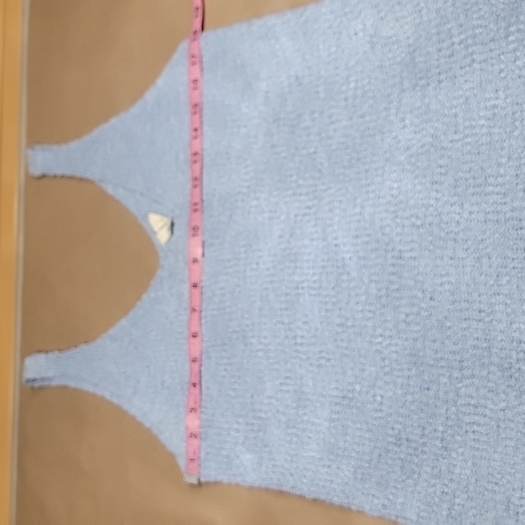 Anthropologie Moth Size L Knit Tank Top Sweater, Powder Blue, Exc Used Condition - Picture 6 of 11